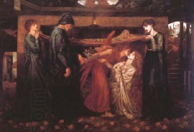 Dante Gabriel Rossetti Dante's Dream at the Time of the Death of Beatrice (mk28) China oil painting art
